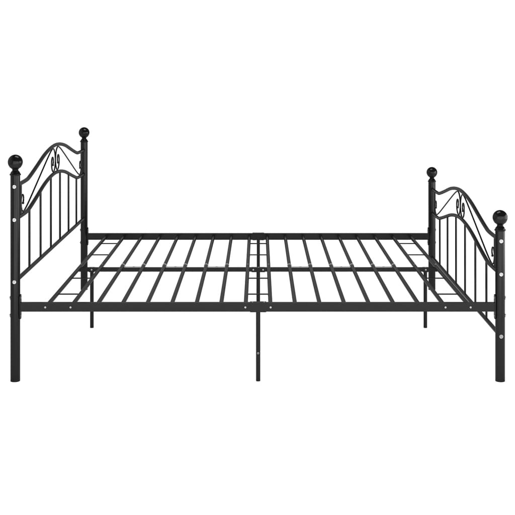 sengestel 200x200 cm metal sort