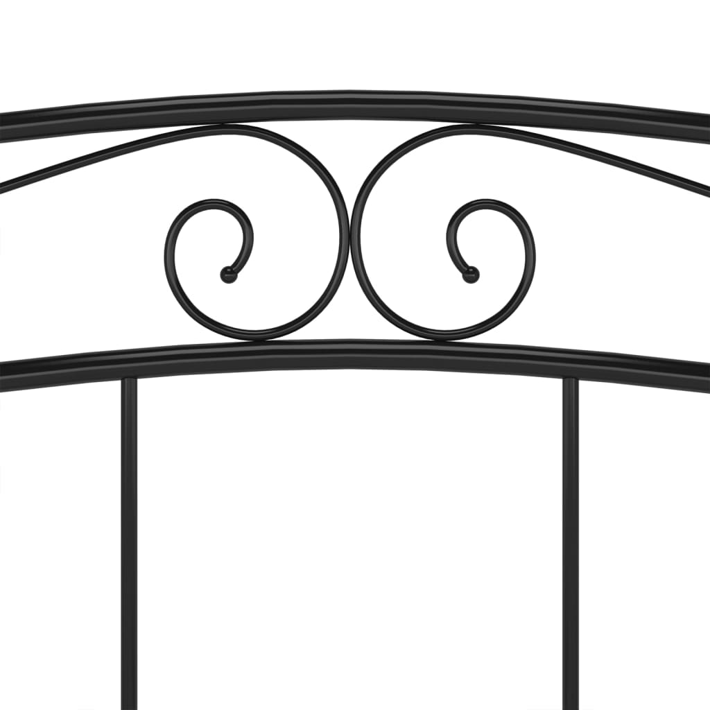 sengestel 200x200 cm metal sort