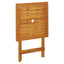 foldbart havebord 60x60x75 cm massivt akacietræ