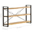 bogreol m. 3 hylder 140x30x80 cm massivt mangotræ