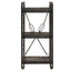 bogreol m. 3 hylder 40x30x80 cm massivt mangotræ sort