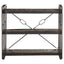 bogreol m. 3 hylder 90x30x80 cm massivt mangotræ sort