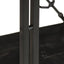 bogreol m. 3 hylder 90x30x80 cm massivt mangotræ sort