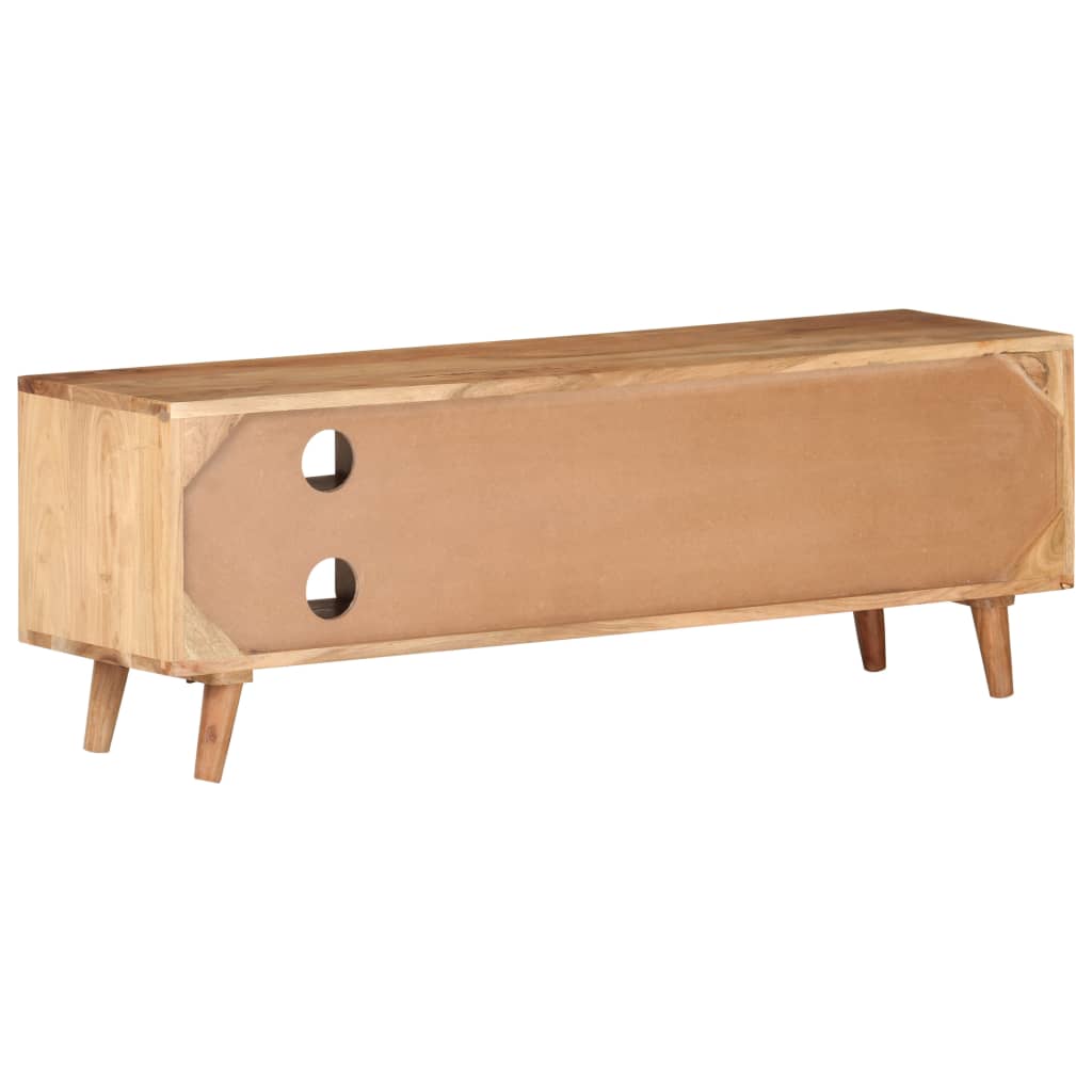 tv-skab 115x30x39 cm massivt akacietræ
