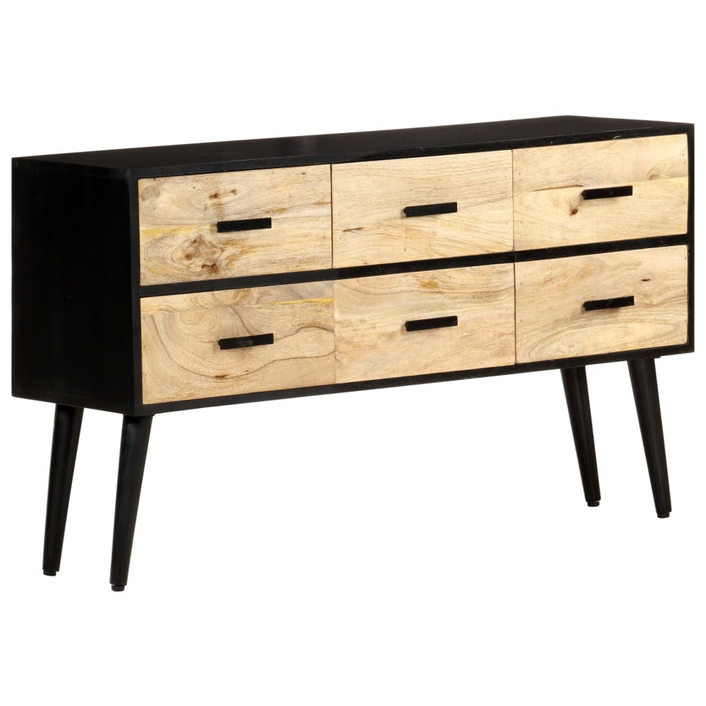 skænk 110x33x64 cm massivt mangotræ