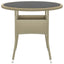 spisebordssæt til haven 3 dele polyrattan beige