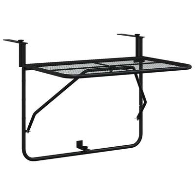 altanbord 60x40 cm stål sort