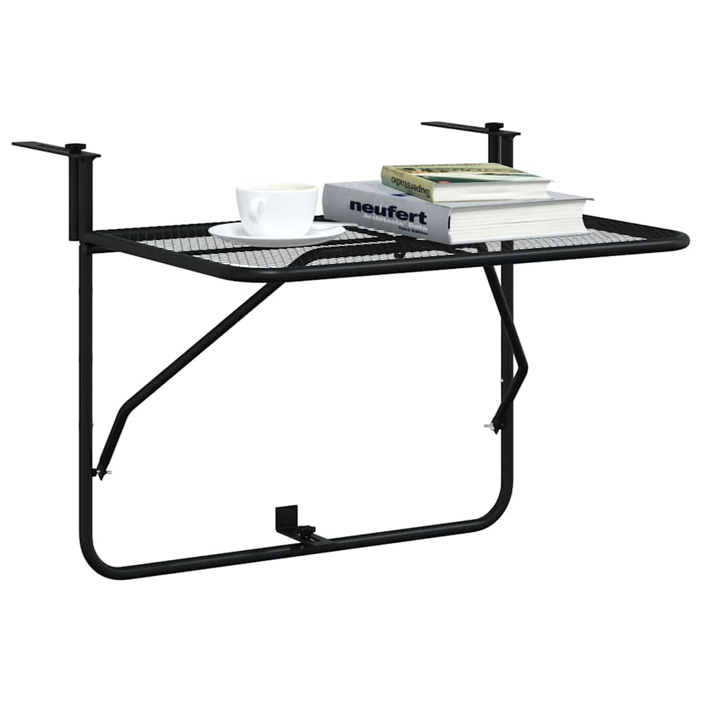 altanbord 60x40 cm stål sort
