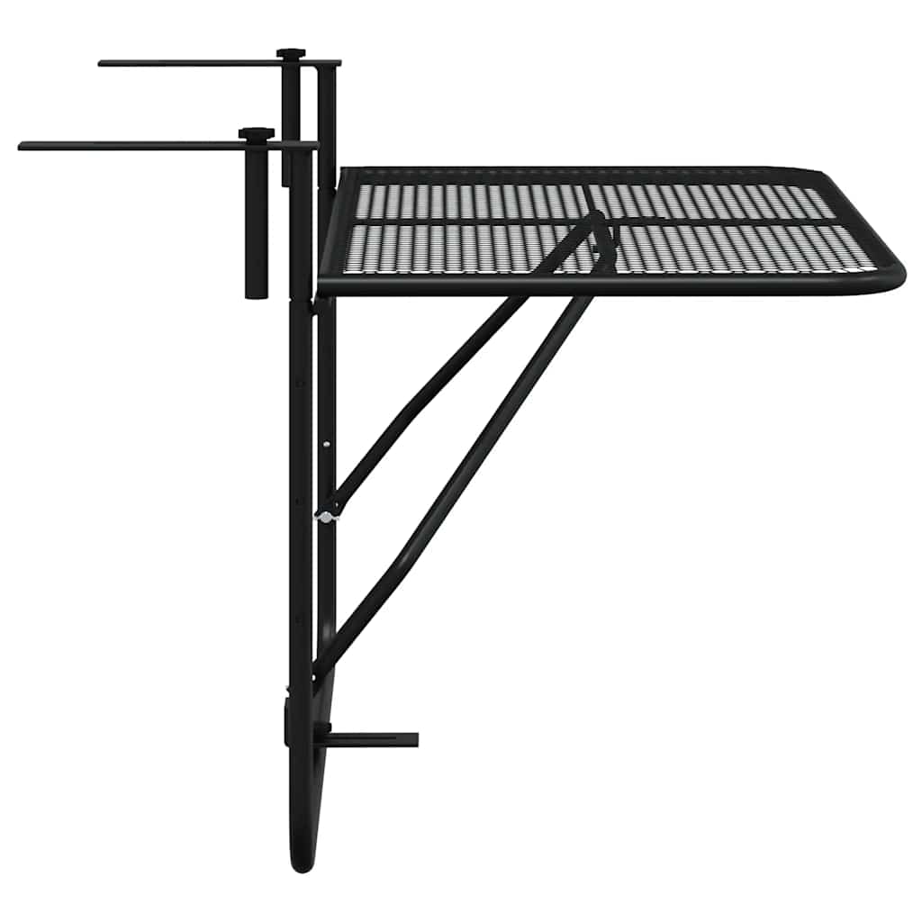 altanbord 60x40 cm stål sort