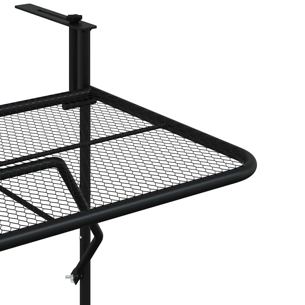 altanbord 60x40 cm stål sort