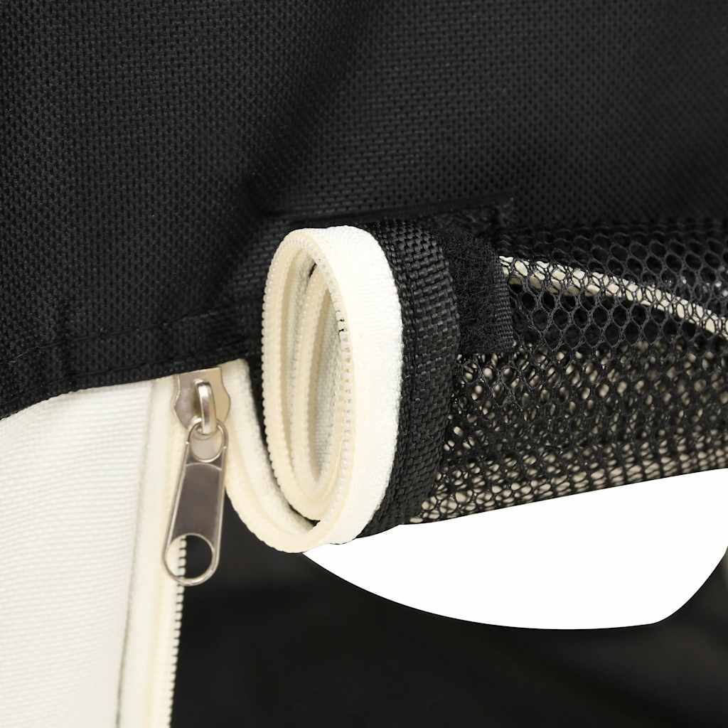 foldbar hundegård med bæretaske 90x90x58 cm sort