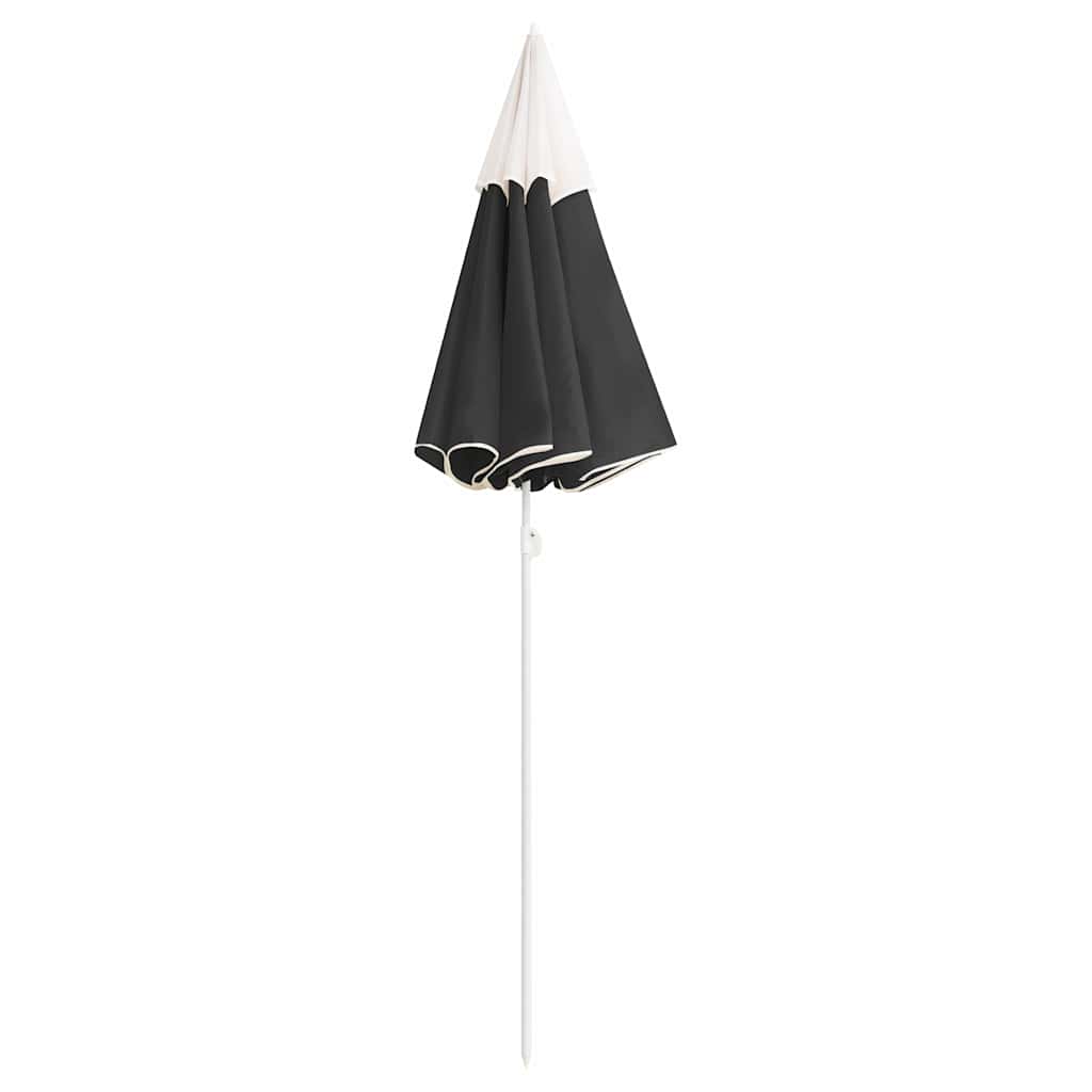 parasol 180 cm stålstang antracitgrå