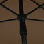 parasol med stang 210x140 cm gråbrun