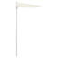 halv parasol med stang 180x90 cm sandfarvet