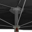 halv parasol med stang 180x90 cm antracitgrå