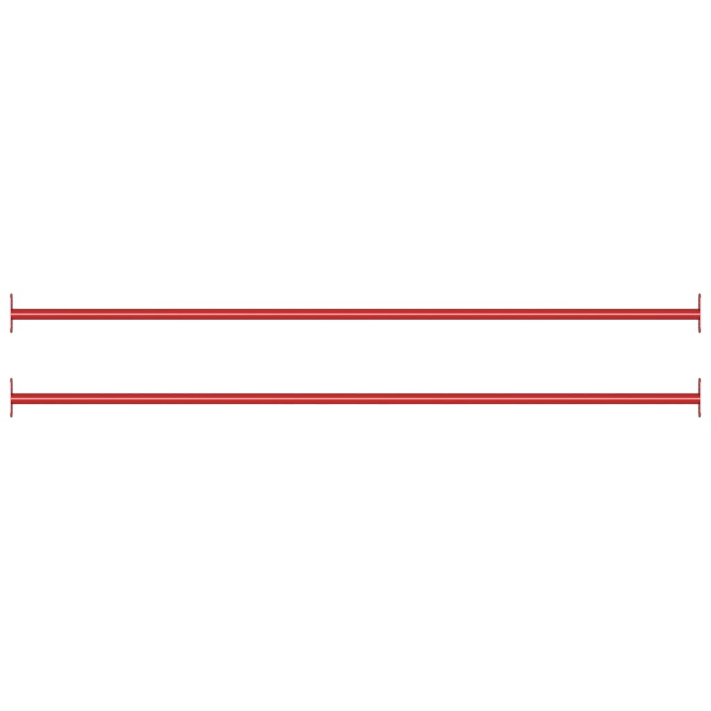 kolbøttestang 2 stk. 125 cm stål rød billede
