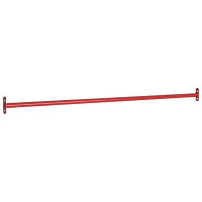 kolbøttestang 3 stk. 125 cm stål rød