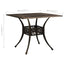 havebord 90x90x73 cm støbt aluminium bronzefarvet