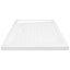 brusekar med dupper 90x70x4 cm ABS hvid