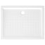 brusekar med dupper 90x70x4 cm ABS hvid