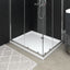 brusekar med dupper 80x100x4 cm ABS hvid