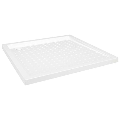 brusekar med dupper 90x90x4 cm ABS hvid