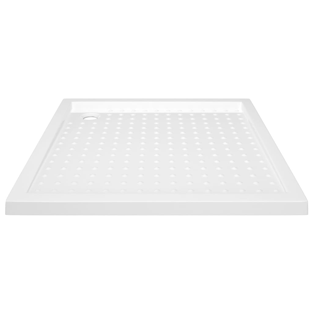 brusekar med dupper 90x90x4 cm ABS hvid