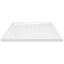 brusekar med dupper 90x90x4 cm ABS hvid