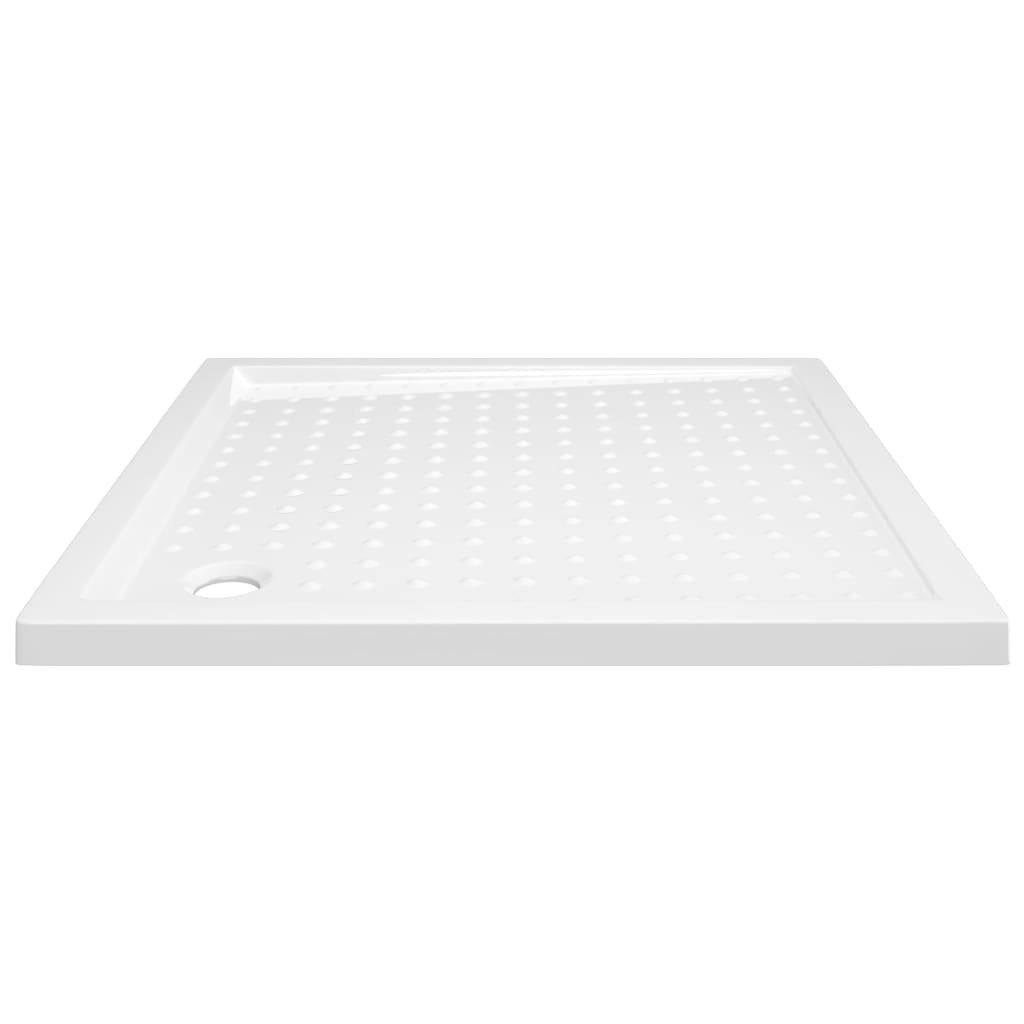 brusekar med dupper 90x90x4 cm ABS hvid