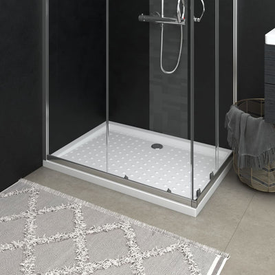 brusekar med dupper 70x100x4 cm ABS hvid