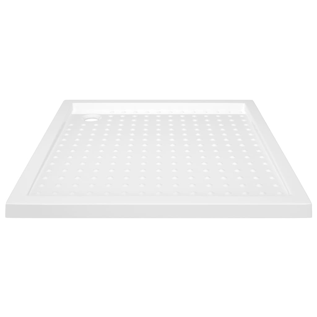 brusekar med dupper 80x80x4 cm ABS hvid