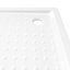 brusekar med dupper 80x80x4 cm ABS hvid
