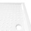 brusekar med dupper 80x120x4 cm ABS hvid