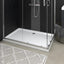 brusekar med dupper 80x120x4 cm ABS hvid