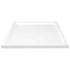 brusekar 80x80 cm ABS firkantet hvid
