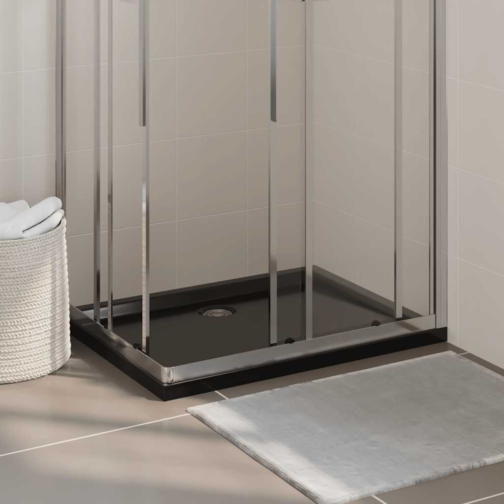 brusekar 70x90 cm ABS rektangulært sort billede