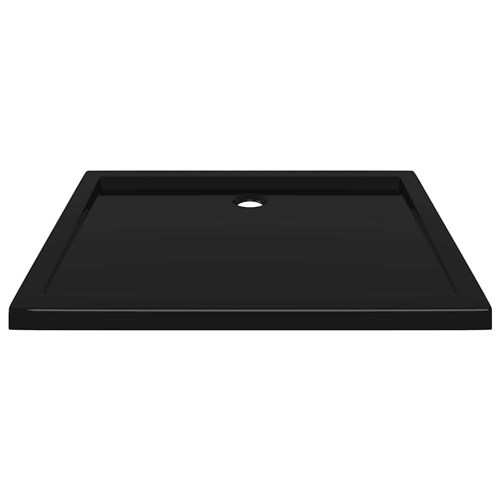 brusekar 80x100 cm ABS rektangulært sort