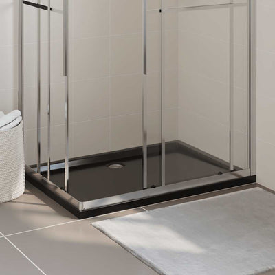 brusekar 80x120 cm ABS rektangulært sort