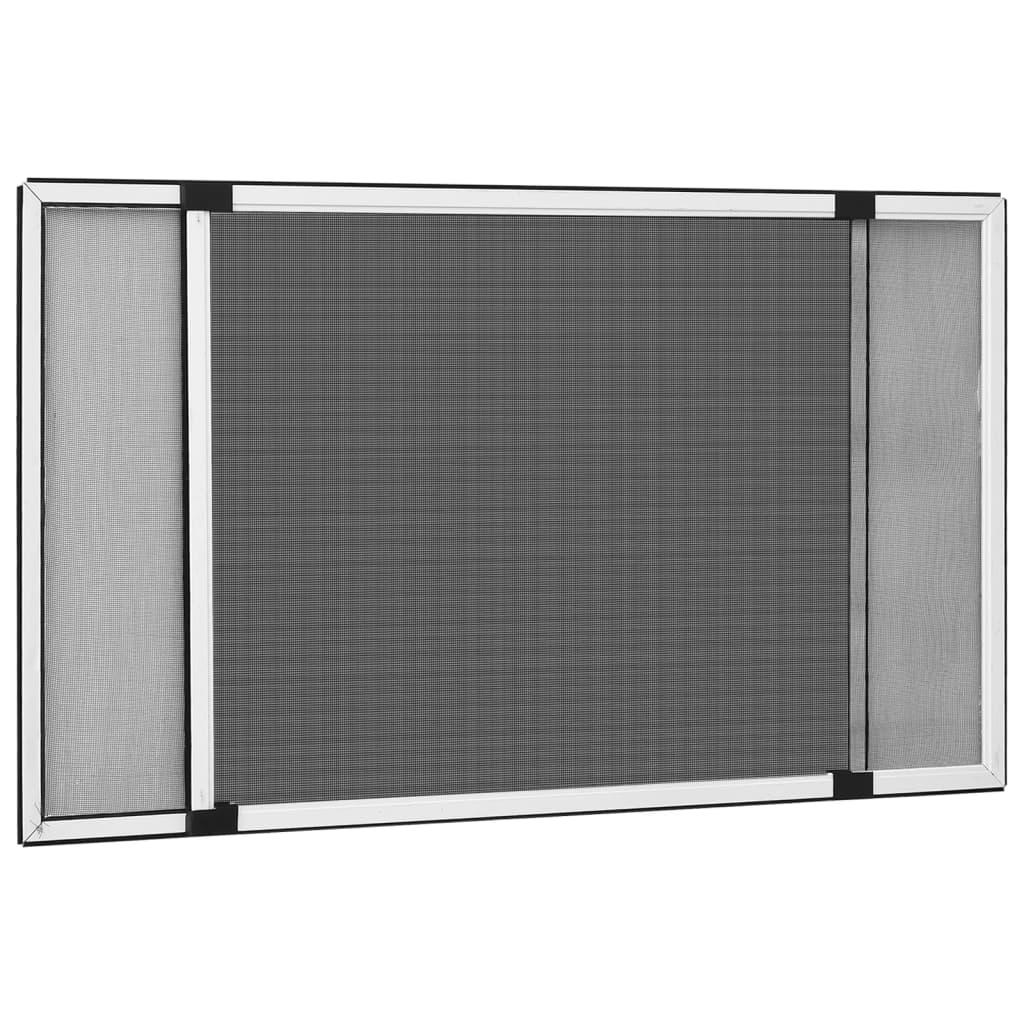 udvideligt insektnet til vinduer (75-143)x50 cm hvid