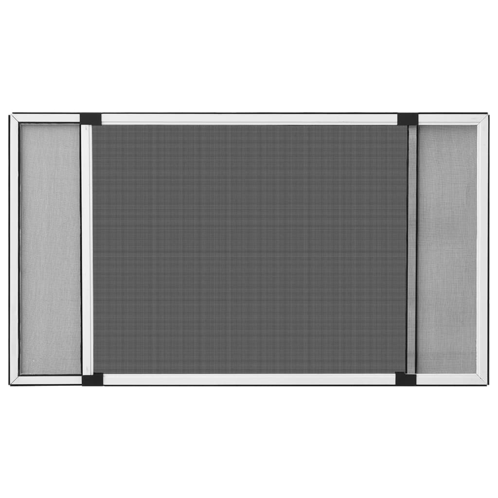 udvideligt insektnet til vinduer (75-143)x50 cm hvid