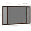 udvideligt insektnet til vinduer (75-143)x50 cm brun