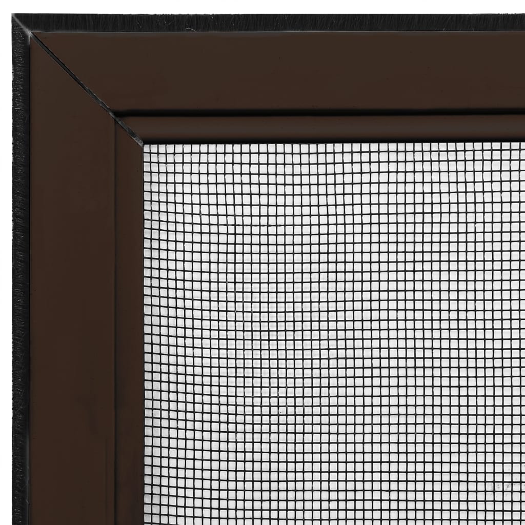 udvideligt insektnet til vinduer (75-143)x50 cm brun
