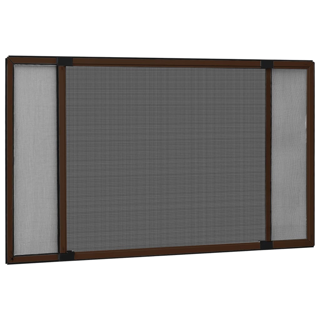 udvideligt insektnet til vinduer (100-193)x75 cm brun