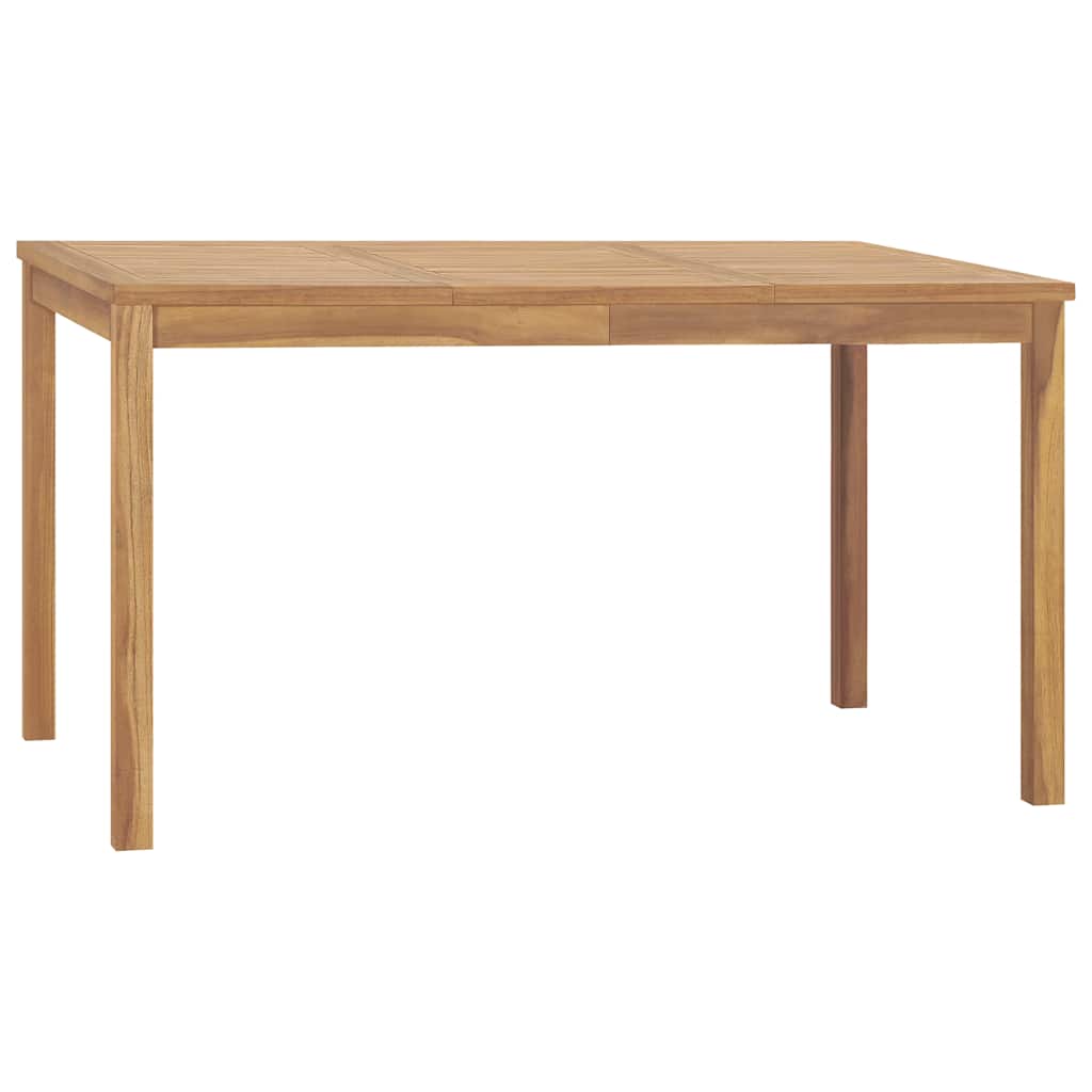 havebord 140x80x77 cm massivt teaktræ billede