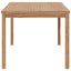 havebord 180x90x77 cm massivt teaktræ