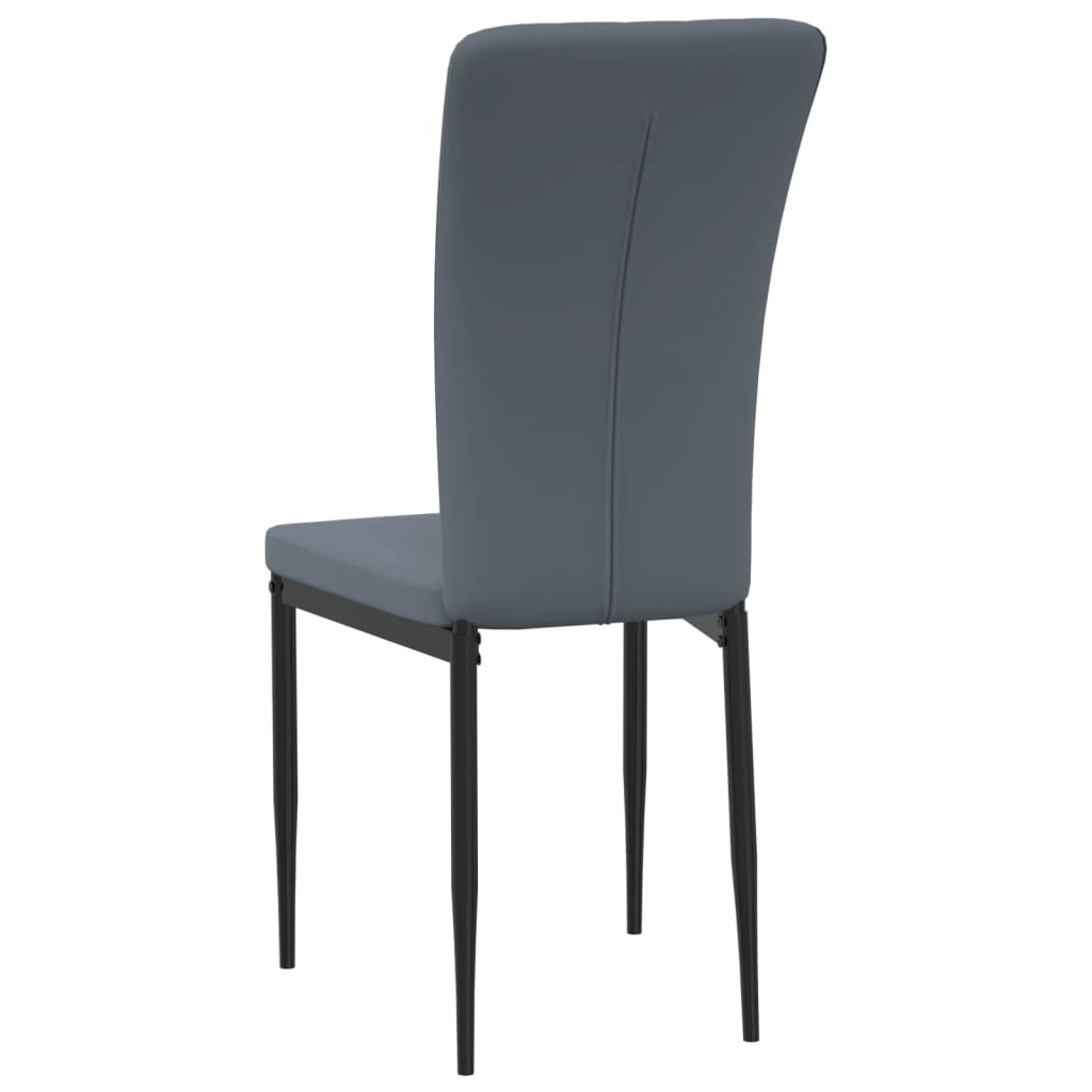 spisebordsstole 4 stk. velour mørkegrå