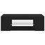 tv-bord med LED-lys 90x39x30 cm sort