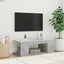 tv-bord med LED-lys 90x39x30 cm betongrå