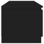 tv-bord med LED-lys 140x40x36 cm sort