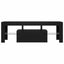 tv-bord med LED-lys 120x35x40 cm sort